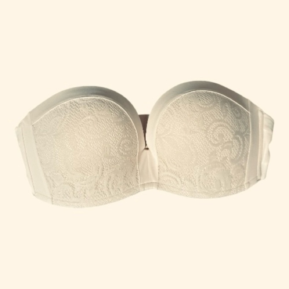 Delimira Lace Strapless Bra | Size 36C | New with Tags | Rose White